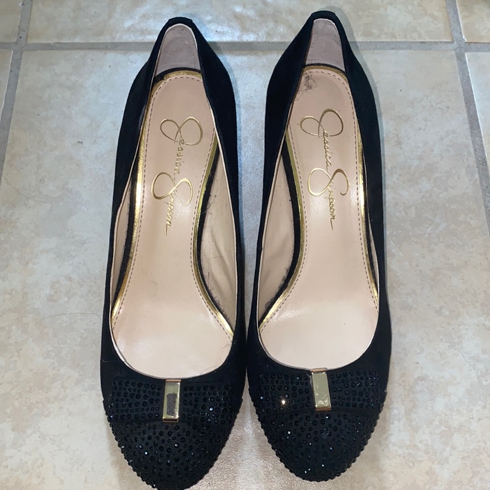 Suede wedges